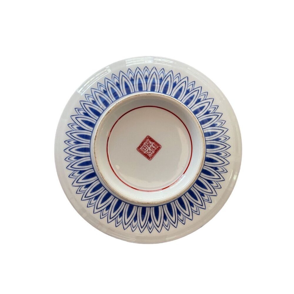 Rare Japanese Imari Hand Painted Porcelain Bowl with Floral and Birds Motifs - Picture 7 of 10